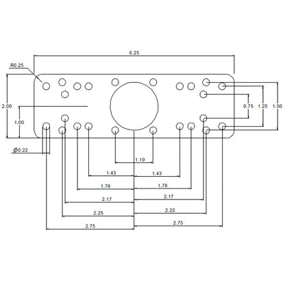 RAM Mount Horizontal Single Arm Ball Mount - Gimbal Bracket