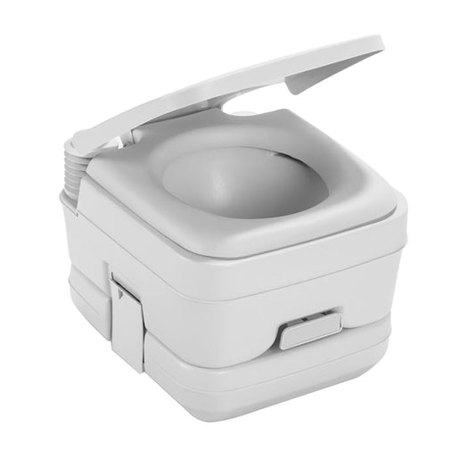 Dometic 964 Portable Toilet w/Mounting Brackets - 2.5 Gallon - Platinum