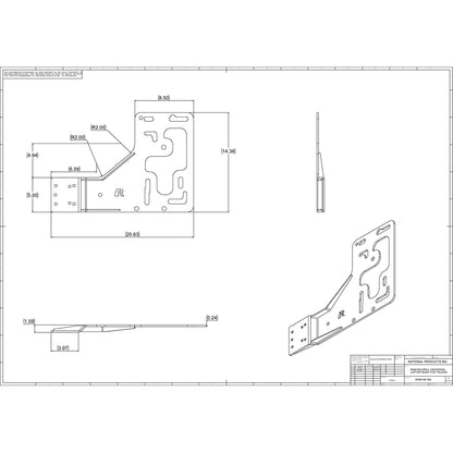 RAM Mount No Drill Vehicle Base f/Semi Trucks