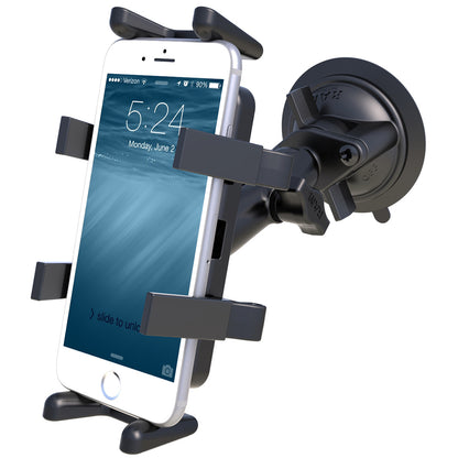 RAM Mount Universal Finger Grip Holder Suction Cup Mount