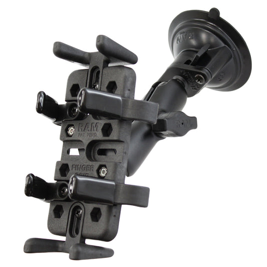 RAM Mount Universal Finger Grip Holder Suction Cup Mount