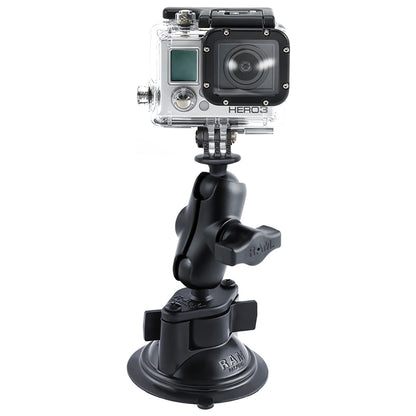 RAM Mount GoPro Hero Short Arm Suction Cup Mount