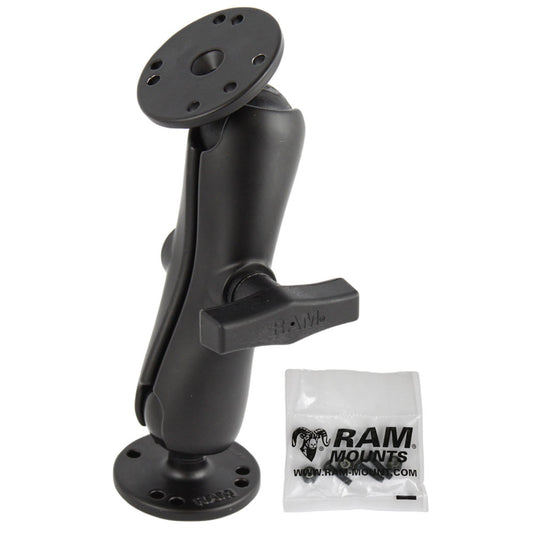 RAM Mount 1.5" Double Ball Mount with Hardware for Garmin Striker + More