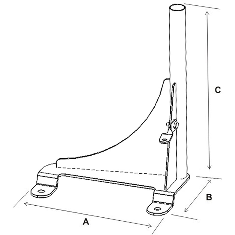 RAM Mount No-Drill Vehicle Base f/ 98-21 Express Van, Savana Van + More