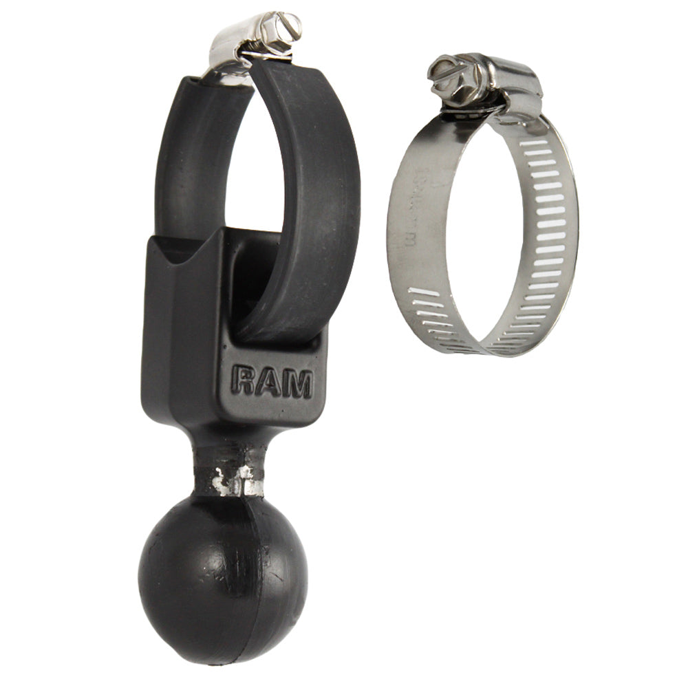 RAM Mount 1.5" Ball Base w/ Strap 0.5" - 2" Diameter