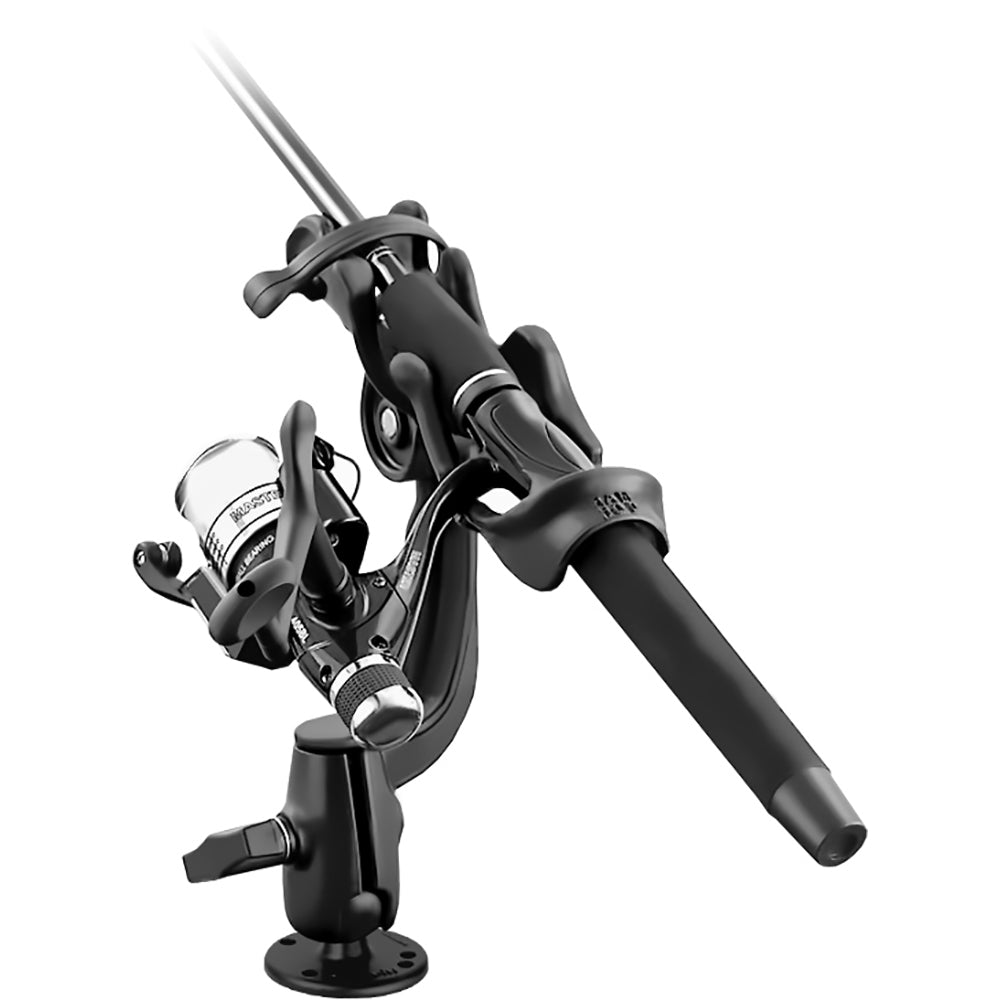 RAM Mount RAM-ROD 2000 Fishing Rod Holder w/RAM-ROD Revolution Ratchet/Socket System & Round Flat Surface Base