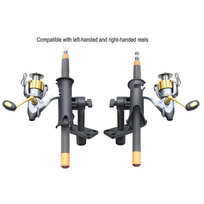 RAM Mount RAM Tube Jr. Rod Holder w/Short 4" Length Post Spline & Flush Mounting Base