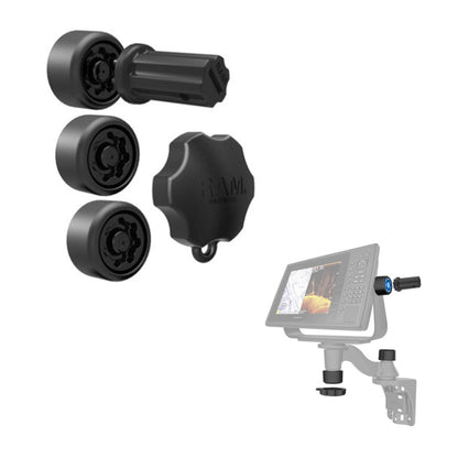 RAM Mount RAM Pin-Lock Security Kit f/Single Swing Arms  Gimbal Brackets