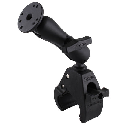 RAM Mount Large Tough-Claw Base w/Double Socket Arm & 1.5" Round Base Adapter