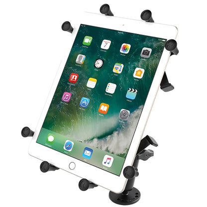 RAM Mount X-Grip III Large Tablet Holder w/ Long Flat Surface Mount