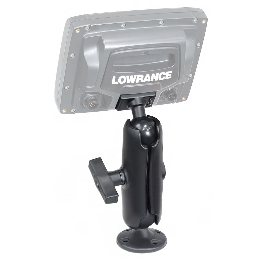 RAM Mount 1.5" Ball "Rugged Use" Composite Mount f/Lowrance Elite-5 & Mark-5 Series Fishfinders