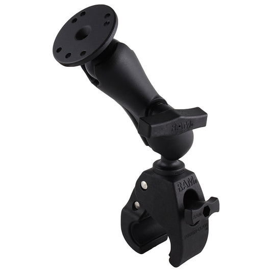 RAM Mount Medium Tough-Claw Base w/Double Socket Arm & 1.5" Round Base Adapter