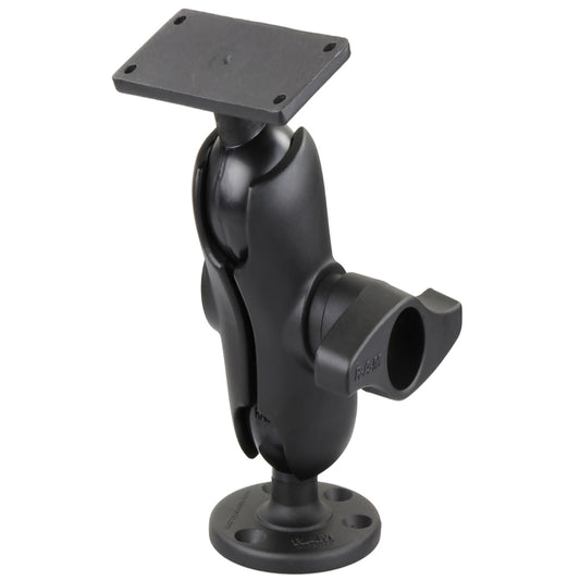 RAM Mount 2.25" Ball Mount w/3.68" Round Base & 2" x 5" Rectangular Base f/Humminbird HELIX 9, 10 & 12