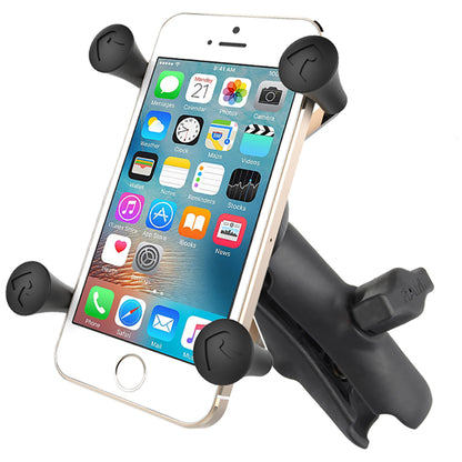 RAM Mount Universal X-Grip Cell Phone Cradle w/Double Socket Arm