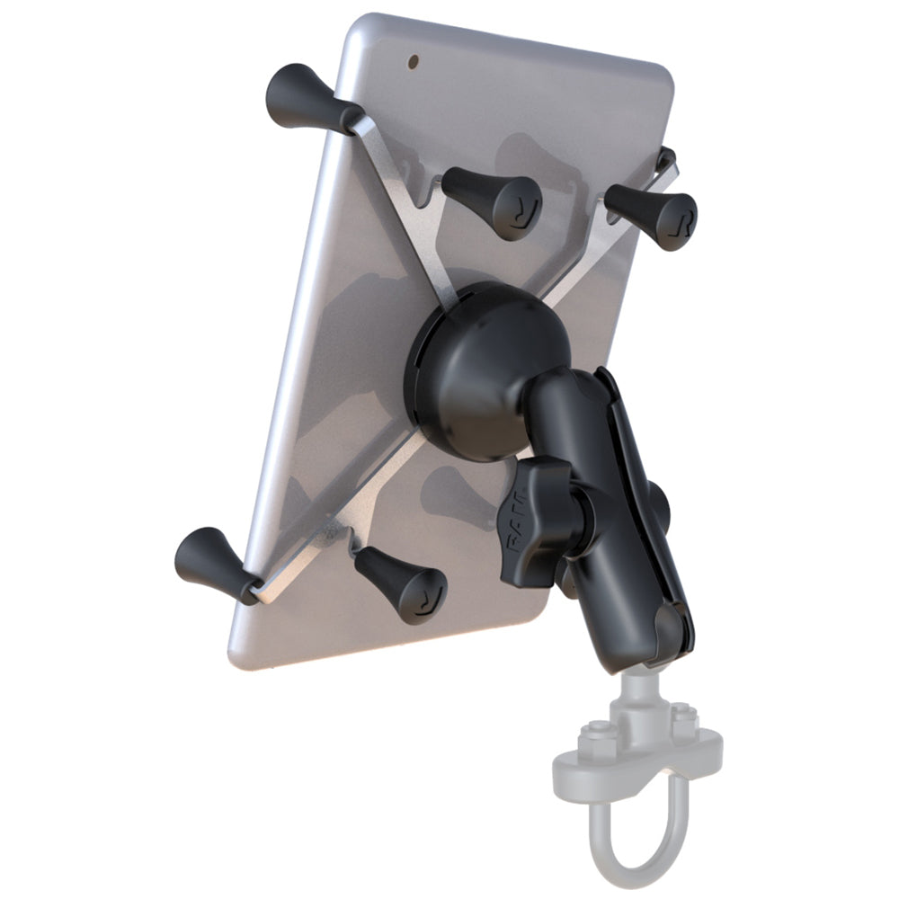 RAM Mount Universal X-Grip Cradle with 1" Ball & STANDARD Length Double Socket Arm f/7" Tablets