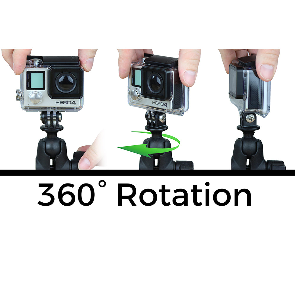 RAM Mount RAM 1" Ball Adapter for GoPro Bases with Short Arm and Action Camera Adapter