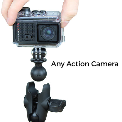 RAM Mount RAM 1" Ball Adapter for GoPro Bases with Short Arm and Action Camera Adapter