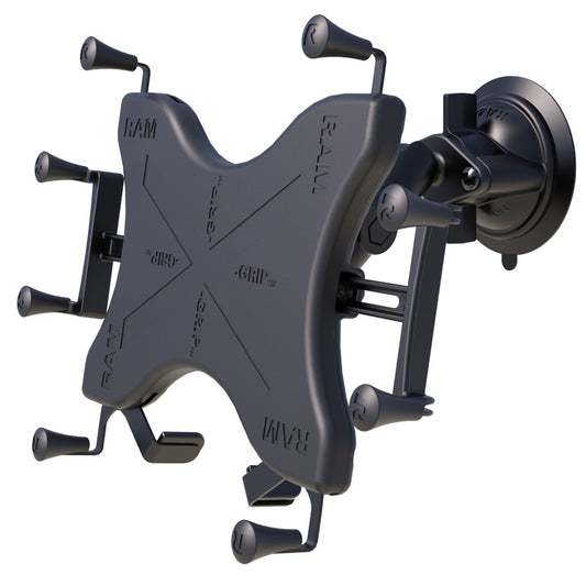 RAM Mount Twist-Lock Suction Cup Mount w/Universal X-Grip Cradle for 12" Large Tablets