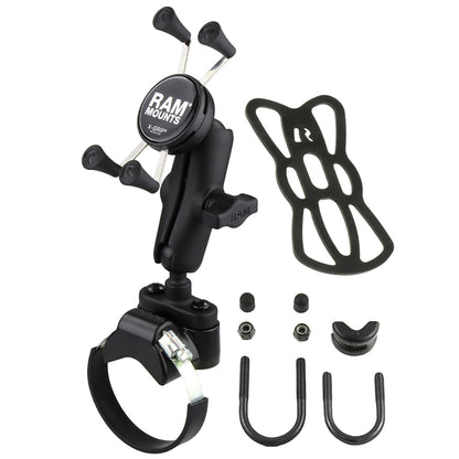 RAM Mount Strap Clamp, Roll Bar Mount w/Universal X-Grip Cell/iPhone Cradle