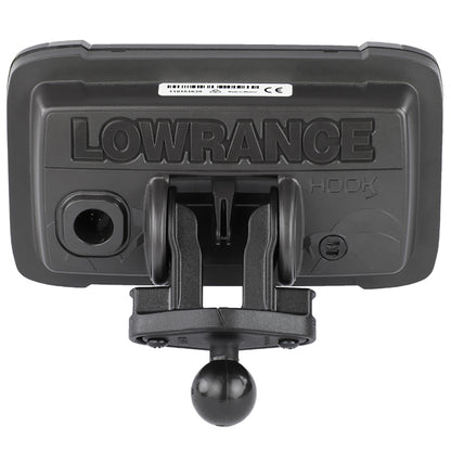 RAM Mount B Size 1" Fishfinder Ball Adapter for the Lowrance Hook2 Series