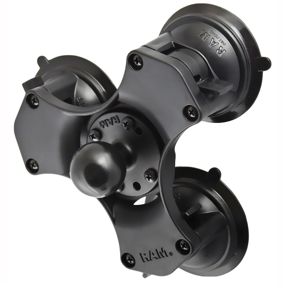 RAM Mount Triple Suction Cup Base w/1.5" Diameter Ball