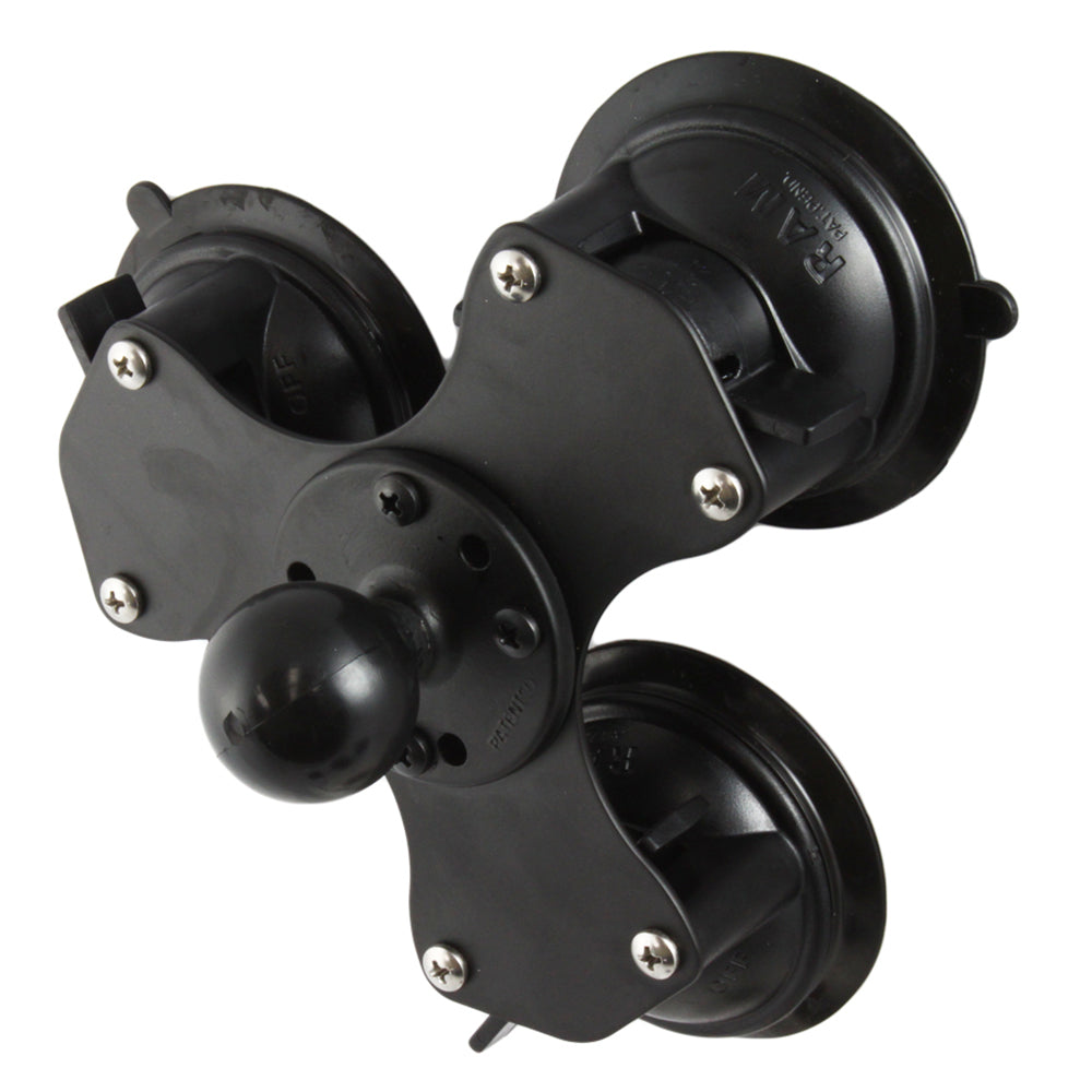 RAM Mount Triple Suction Cup Base w/1.5" Ball