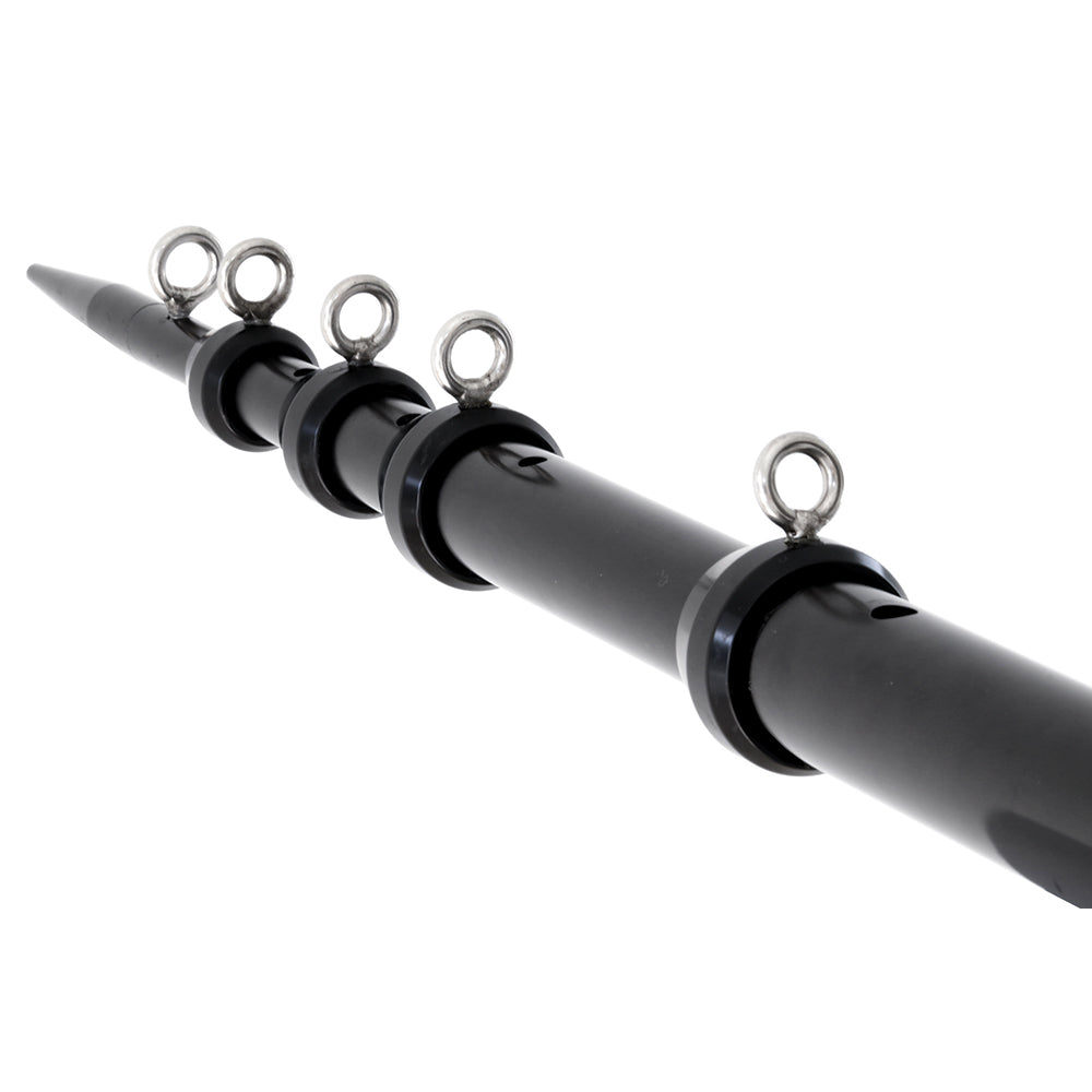 Tigress XD Telescoping Aluminum Outrigger Poles - 15 - 1-1/2" OD Black