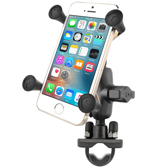 RAM Mount X-Grip Phone Mount w/Handlebar U-Bolt Base