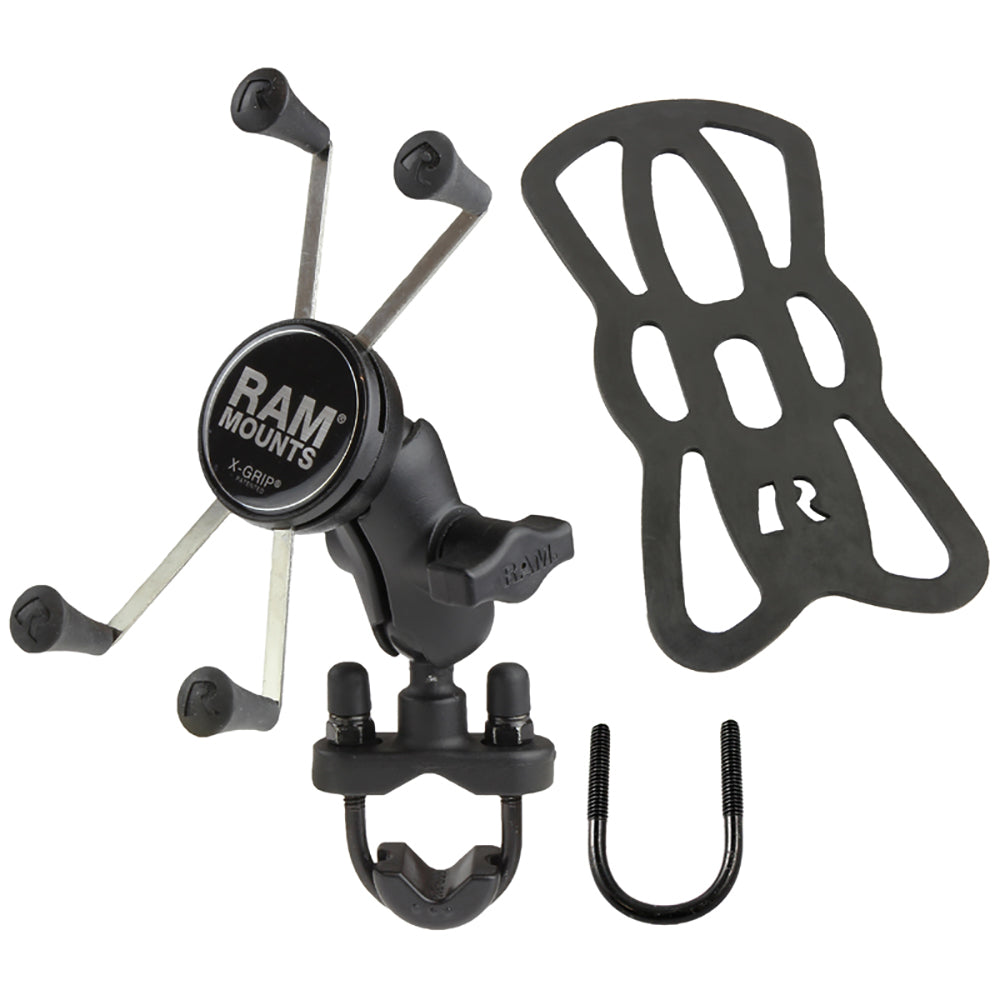RAM Mount X-Grip Large Phone Mount w/Handlebar U-Bolt Base