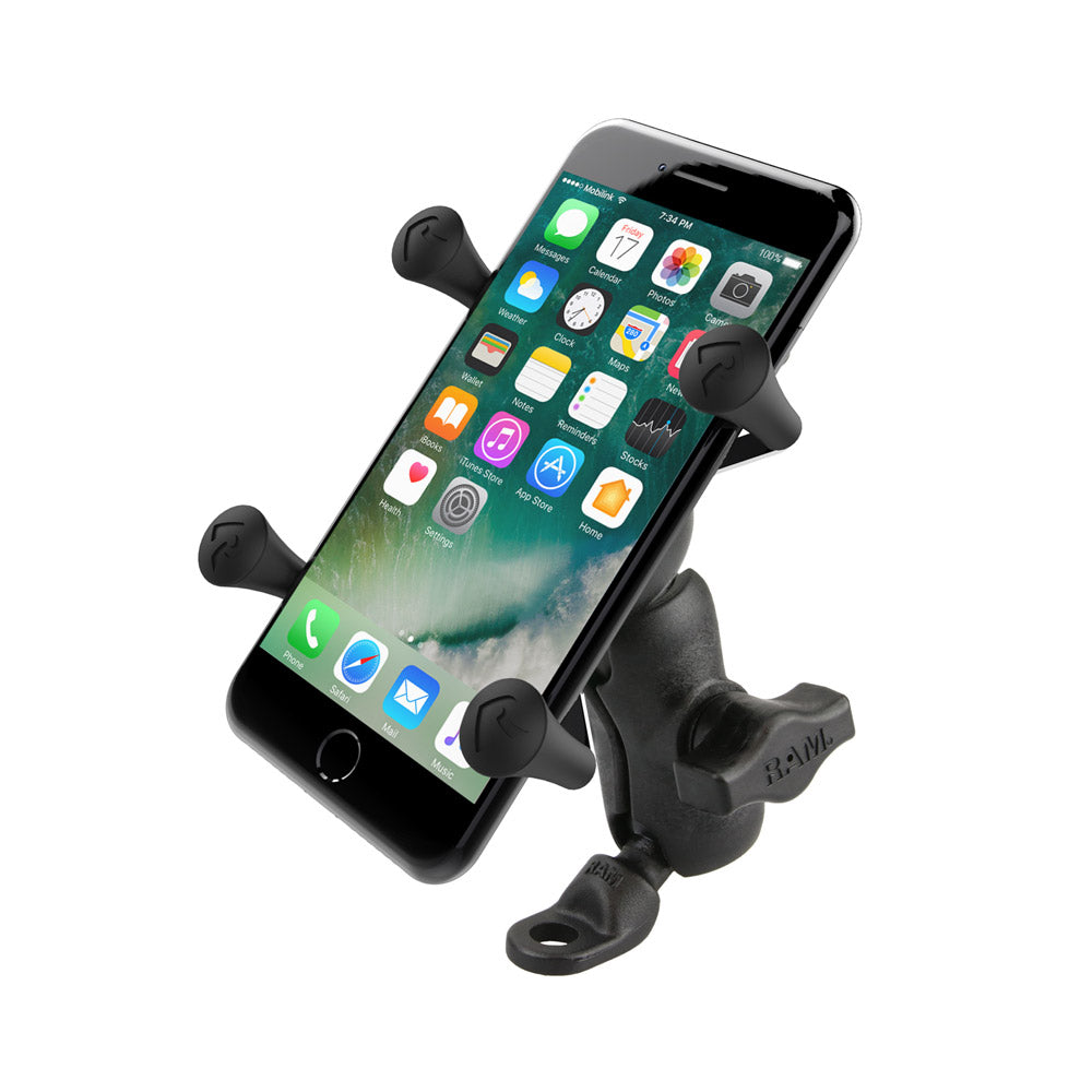 RAM MOUNT X-Grip Phone Mount w/9mm Angled Bolt Head Adapter