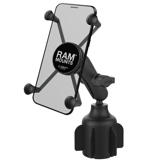 RAM Mount RAM X-Grip Large Phone Mount w/RAM Stubby Cup Holder Base