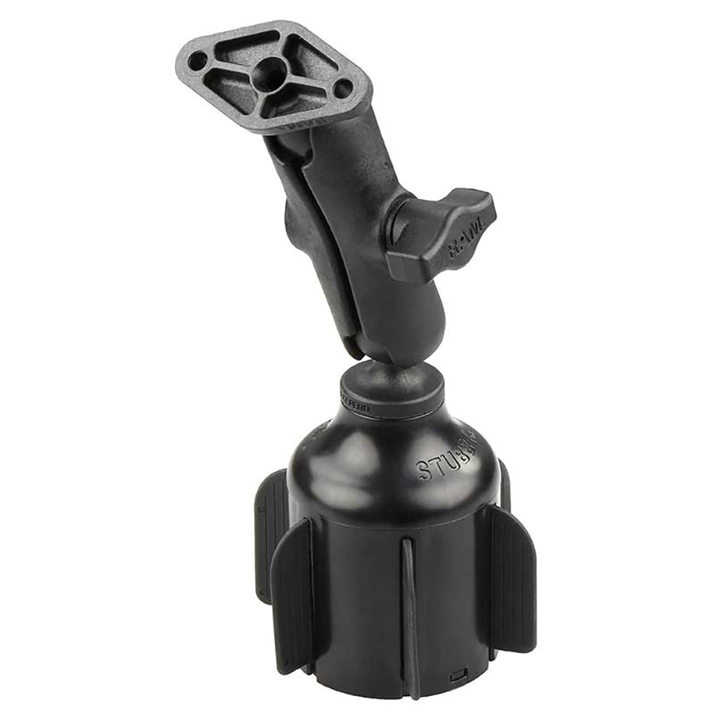 RAM Mount RAM Stubby Cup Holder Mount w/Diamond Plate