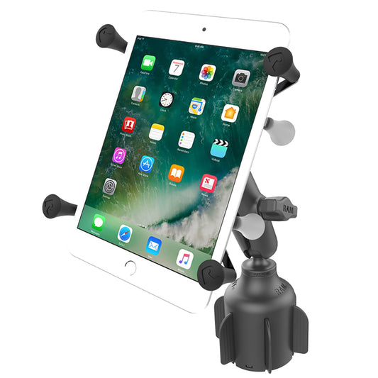 RAM Mount RAM X-Grip f/7"-8" Tablets w/RAM Stubby Cup Holder Base