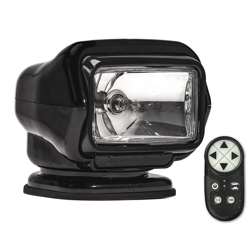 Golight Stryker ST Series Permanent Mount Black Halogen w/Wireless Handheld Remote