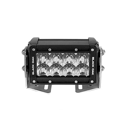 Black Oak Pro Series 3.0 Double Row 4" LED Light Bar - Spot Optics - Black Housing