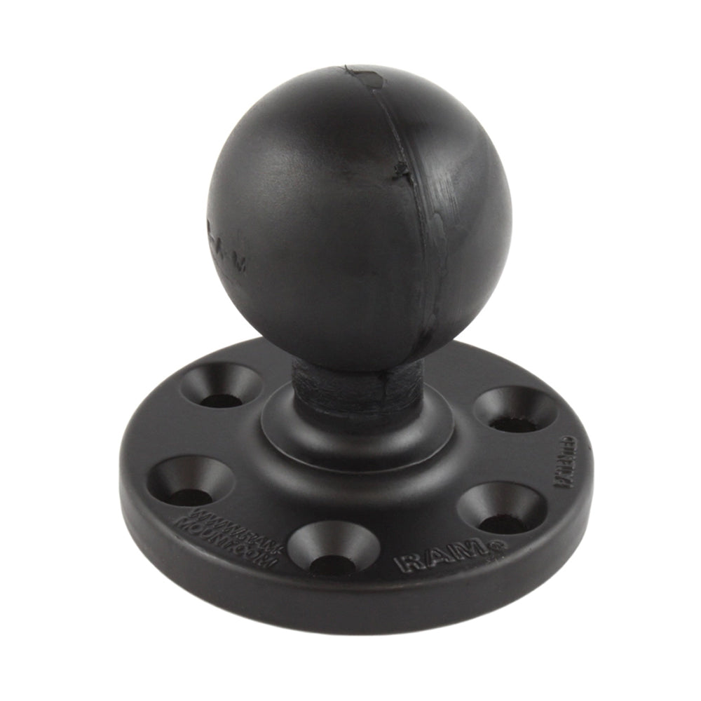 RAM Mount RAM Large Round Plate w/6-Hole Pattern  Ball