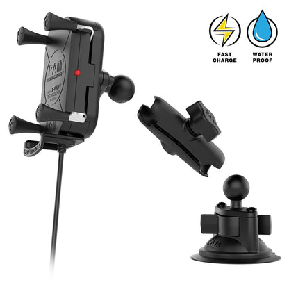 RAM Mount RAM Tough-Charge 15W Wireless Charging Suction Cup Mount