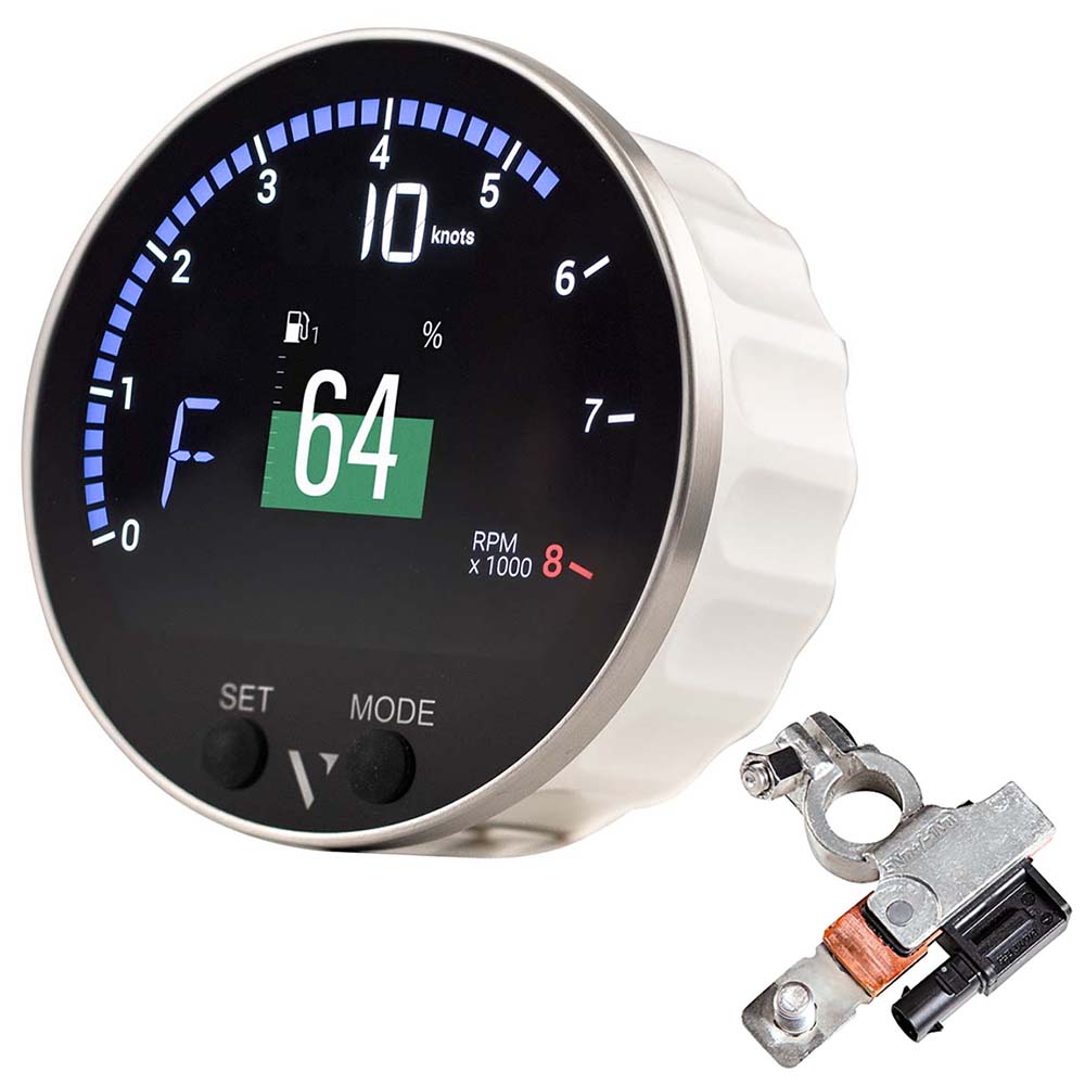 Veratron 85mm (3-3/8") VMH-35S Multifunction Gauge w/Voltage Dependent (0-5V) Sensor Input  Battery Sensor