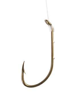 Eagle Claw Baitholder Bronze Snelled Hook 6ct