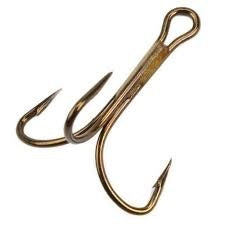 Mustad Treble Hook Bronze 25ct Size 12