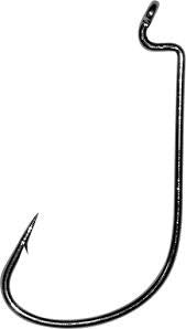 Mustad Mega Bite Worm Hook Black Nickle 5ct Size 4/0