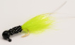 Slater Original Jig 1-32 Black-Black-Chartreuse #6 Hook 2pk