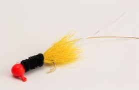 Slater Original Jig 1-32 Red-Black-Yellow #6 Hook 2pk