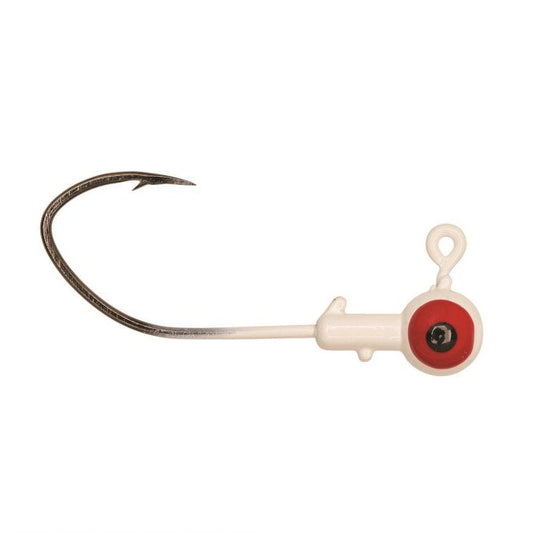 Eagle Claw Pro-V Ball Jig Head 1/16 10ct White