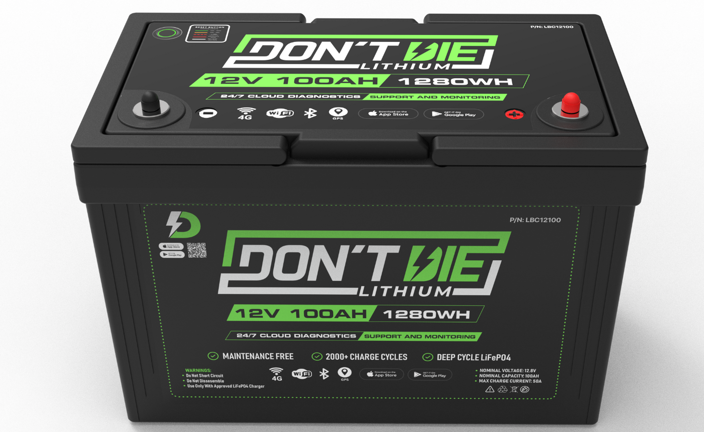 12V 100AH Lithium Ion Battery