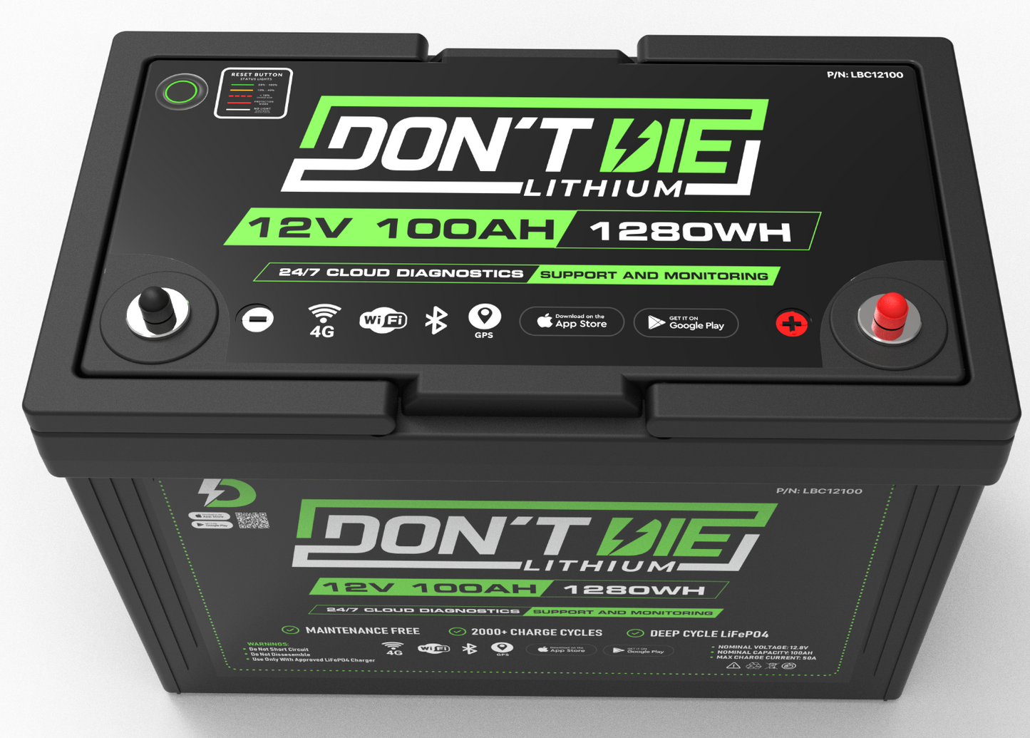 12V 100AH Lithium Ion Battery