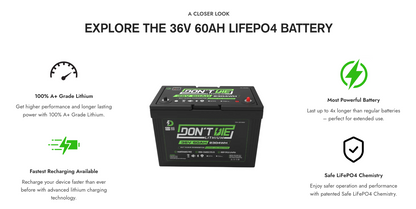 36V 60AH Lithium Trolling Motor Battery