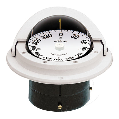 Ritchie F-82W Voyager Compass - Flush Mount - White