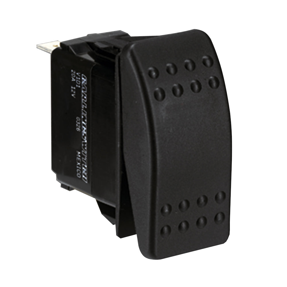 Paneltronics DPDT ON/OFF/ON Waterproof Contura Rocker Switch w/LEDs - Black