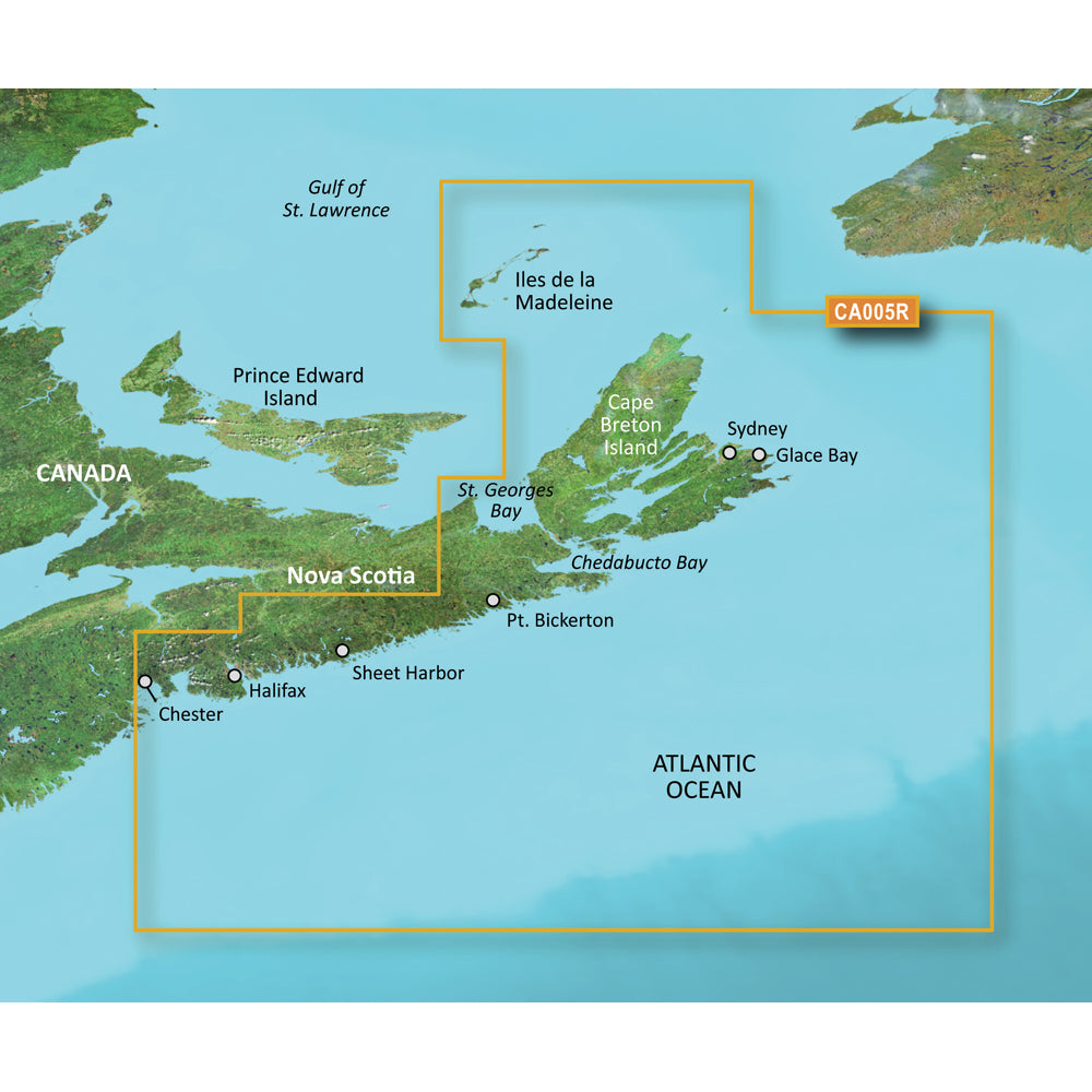 Garmin BlueChart g3 Vision HD - VCA005R - Halifax - Cape Breton - microSD/SD